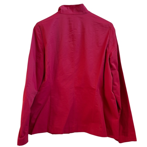 Eileen Fisher Pink Jacket Cotton Nylon Blend Italian Fabric Women's Size Med - Picture 7 of 12